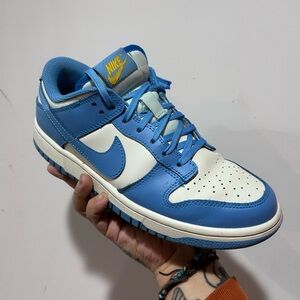 Nike Sky Blue and White Low-Top Sneakers